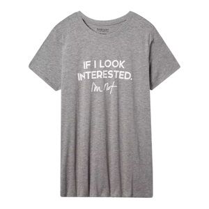 Torrid 2X If I Look Interested I'm Not Vintage Super Soft Slub Crew Neck T-shirt